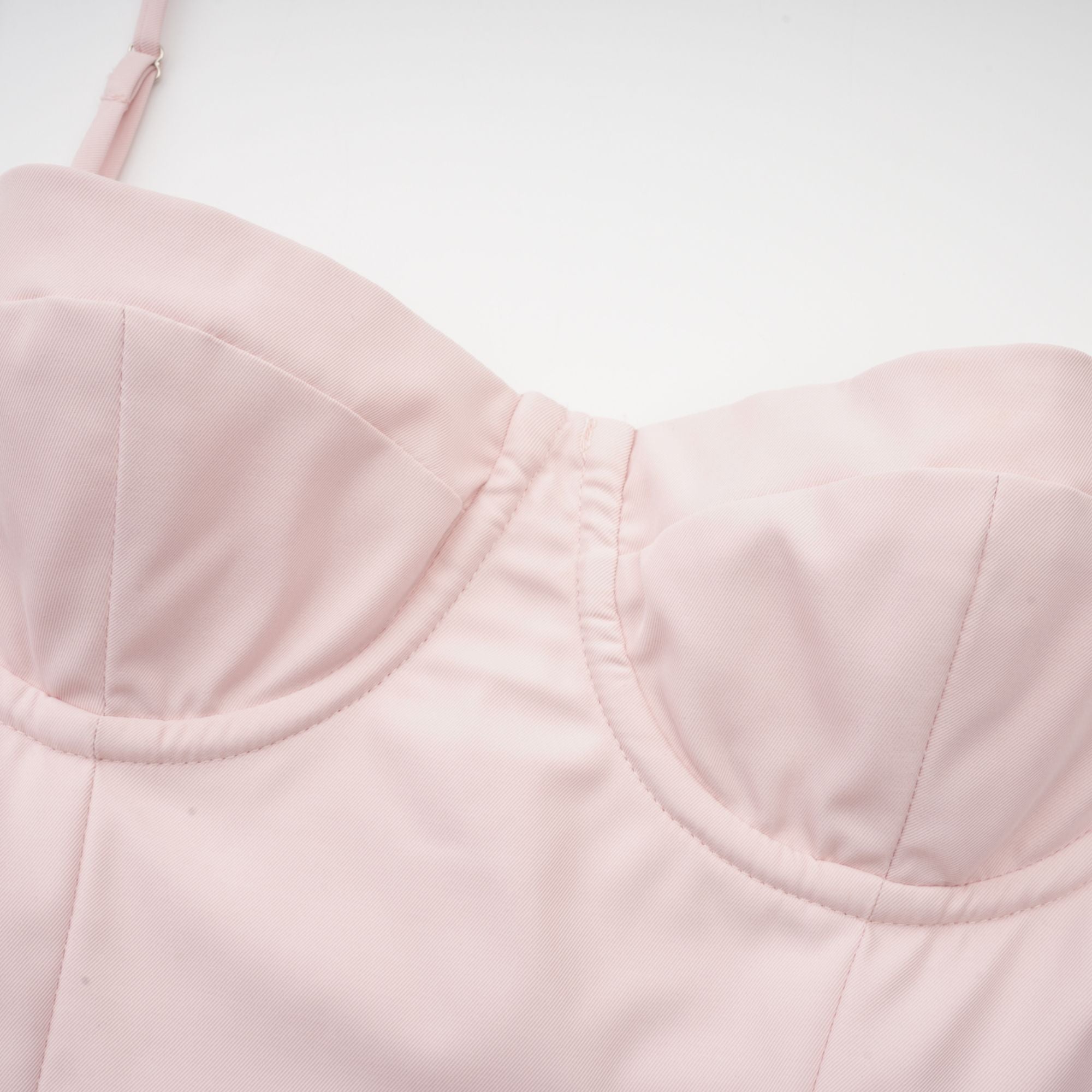 Soleil pembe pileli korse midi elbise