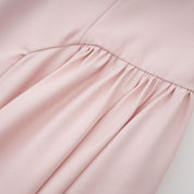 Soleil pembe pileli korse midi elbise