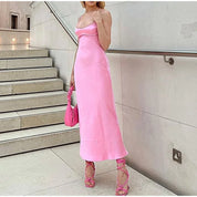 Petite Yapraklı Ayrık Slip Elbise