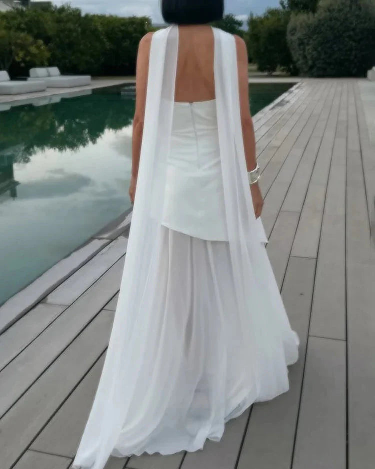 Melina Kurdeleli Straplez Elbise