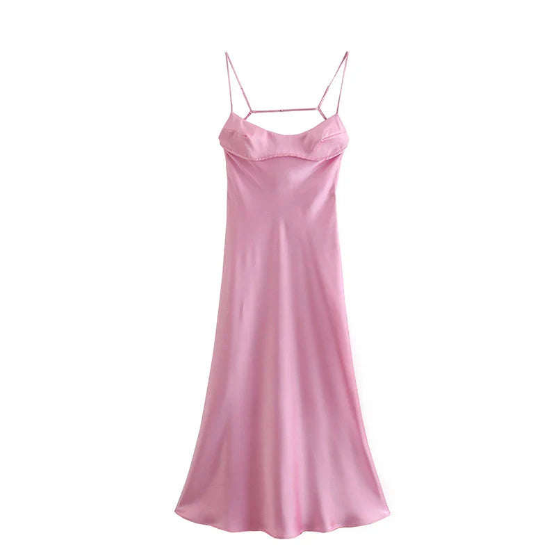 Petite Yapraklı Ayrık Slip Elbise