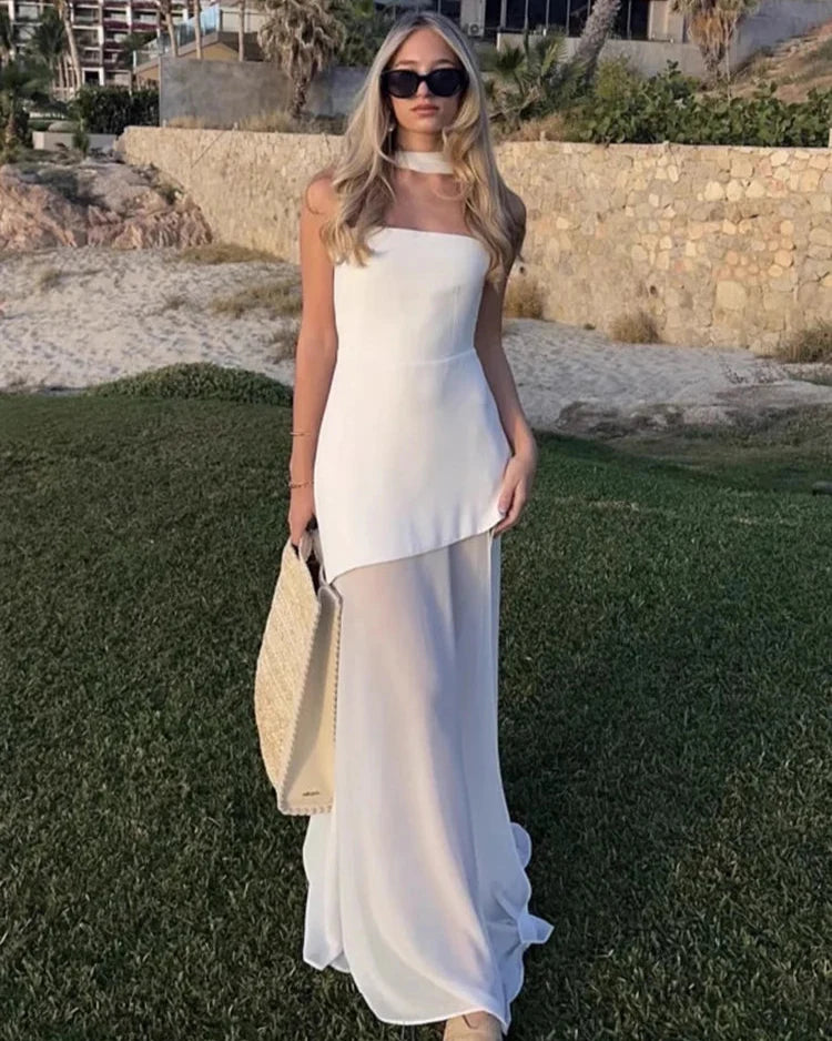 Melina Kurdeleli Straplez Elbise