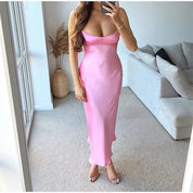Petite Yapraklı Ayrık Slip Elbise