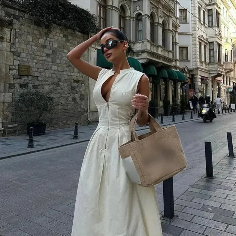 Ed Sara Pileli Uzun Elbise